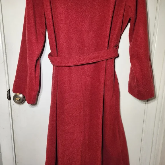 LL Bean Womens Petite Large Polyester Robe Red - Picture 8 of 13